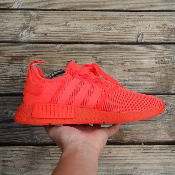 Size 9.5 Men / Size 11 Women adidas NMD R1 Boost Triple Solar Red Running Shoes - Picture 4 of 8